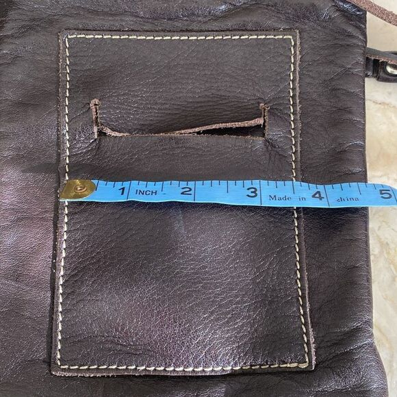 Roots Leather Mini Crossbody Festival Bag - Picture 10 of 12